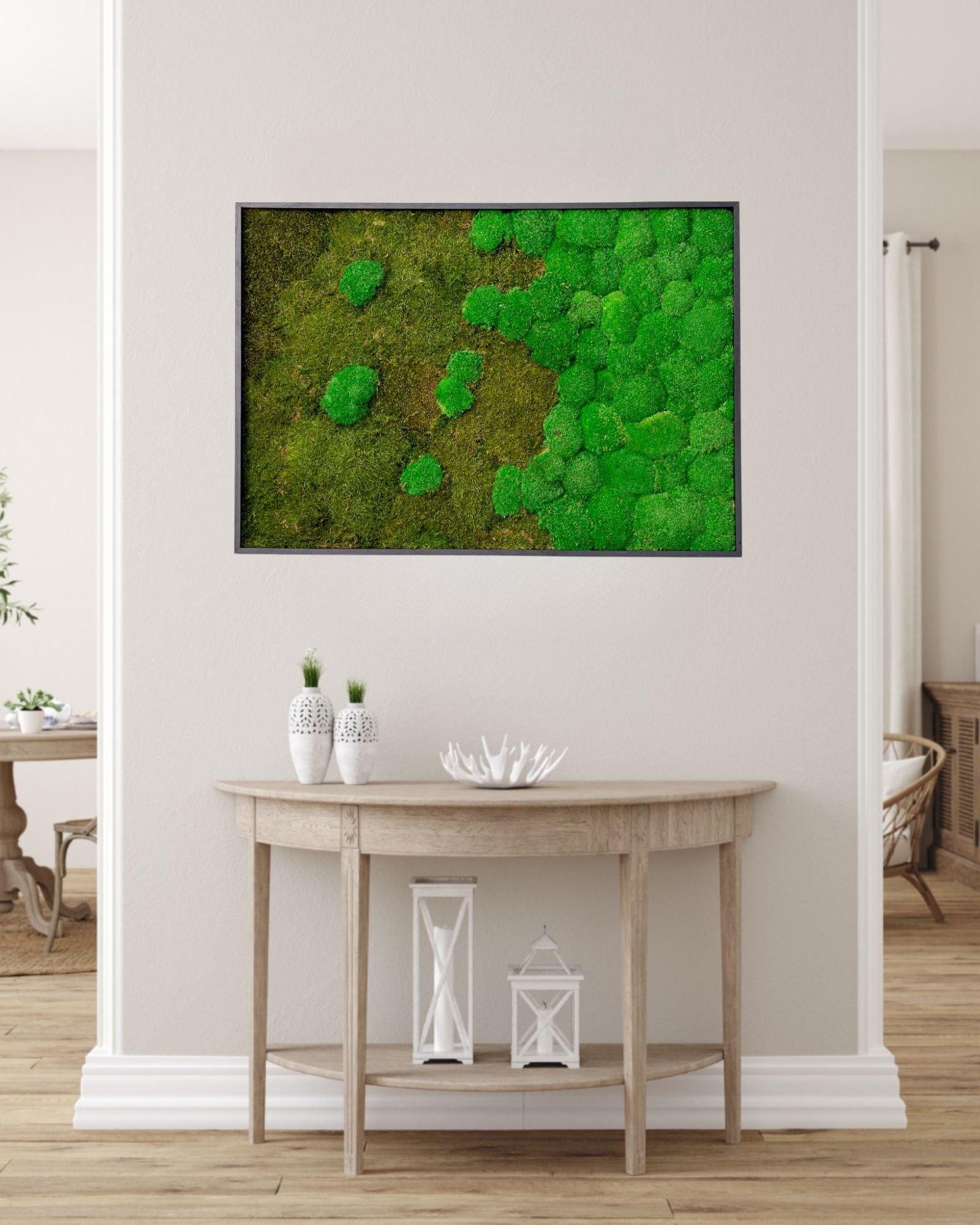 Kvadratisk Mosstavla - Mix halv Mossplatta & Bollmossa 2 Kvadratisk Mosstavla - Mix halv Mossplatta & Bollmossa - Bild 2