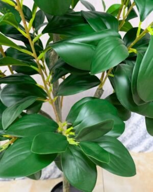Konstgjord Ficus träd- Med Plastkruka 7 Konstgjord Ficus träd