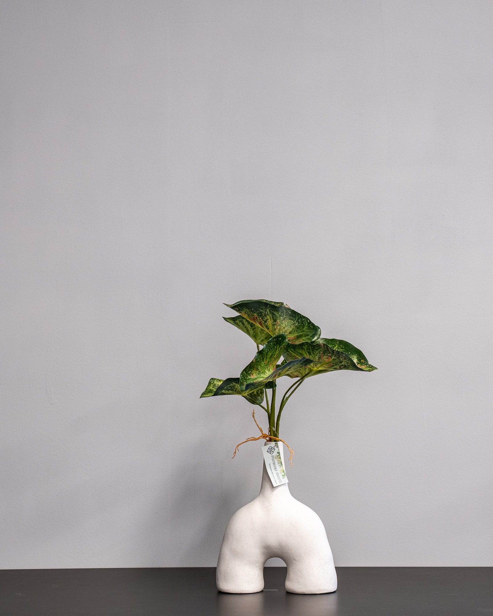 Konstväxt Caladium - 30 cm Flexibel Bladslinga 1 Konstväxt Caladium