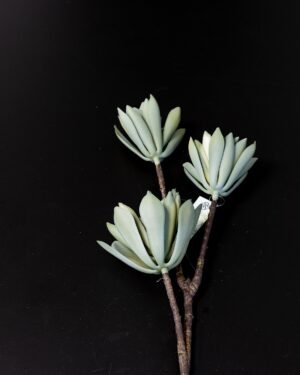 Konstgjord Lotusblomma Ljusgrön - 83 cm Naturtroget Bladverk - Bild 5