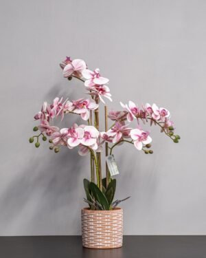 Konstgjord Orkidé 40 * 60 cm – Rosa Blommor - Bild 3