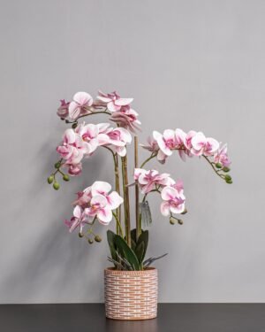 Konstgjord Orkidé 40 * 60 cm – Rosa Blommor - Bild 4